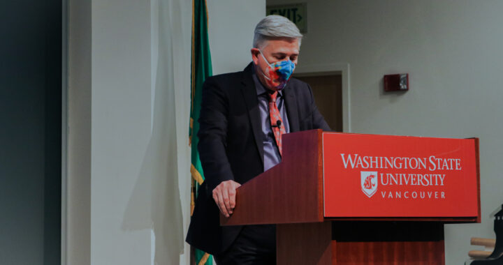 Opportunity for growth: Chancellor Mel Netzhammer leads State of the Campus Address