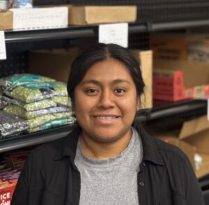 Esmeralda De Jesus Castaneda, a Cougar Food Pantry employee and student at WSU Vancouver. (Elizabeth Flores/The VanCougar)