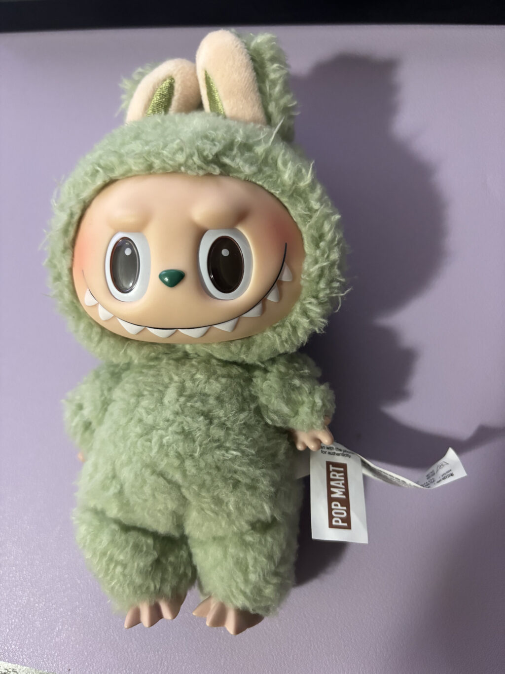 The “green grape” labubu, from the Exciting Macaron series. (Mercedes Rowland/The VanCougar)