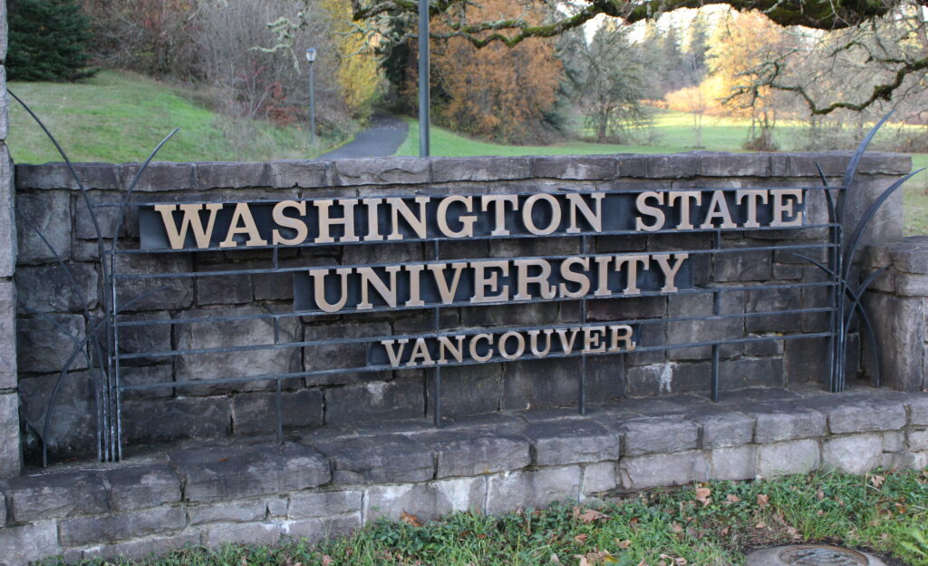 Photo of WSUV Stone Entrance Sign (Will Legg / VanCougar)