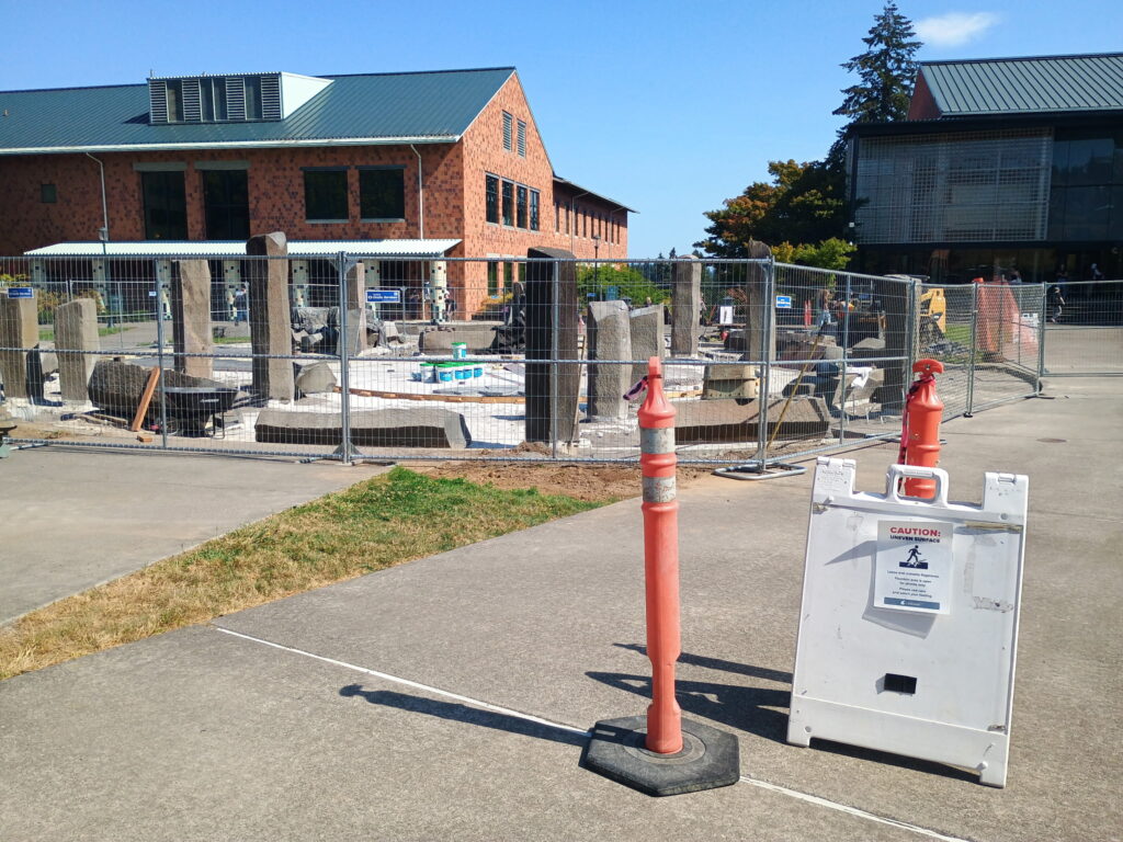 Firstenburg Family Fountain construction site (Rebecca Younger / VanCougar)